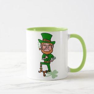 Funny Angry Lucky Irish Leprechaun Tasse