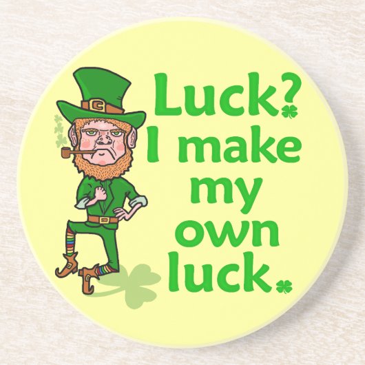 Funny Angry Lucky Irish Leprechaun Untersetzer (Vorne)