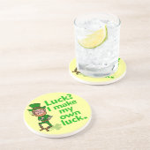 Funny Angry Lucky Irish Leprechaun Untersetzer (Seite)