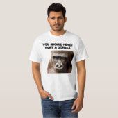 Funny Angry Macho Gorilla Humore Affe T - Shirt (Vorne ganz)