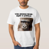 Funny Angry Macho Gorilla Humore Affe T - Shirt (Vorderseite)