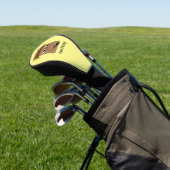 Funny Angry Man Face Funny Cartoon Golf Headcover (In SItu)