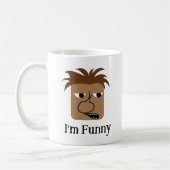 Funny Angry Man Face Funny Cartoon Kaffeetasse (Links)