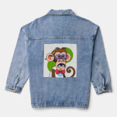 Funny Angry Monkey Jeansjacke (Rückseite)