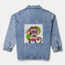 Funny Angry Monkey Jeansjacke