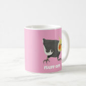 Funny Angry Normal Grey Cockatiel Fluff Off Kaffeetasse (VorderseiteRechts)