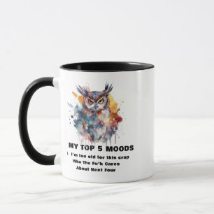 Funny Angry Owl Spaß Kaffeemaschine Tasse