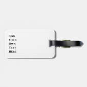 Funny Angry Potato – Un-peelievable Art Gepäckanhänger (Rückseite horizontal)