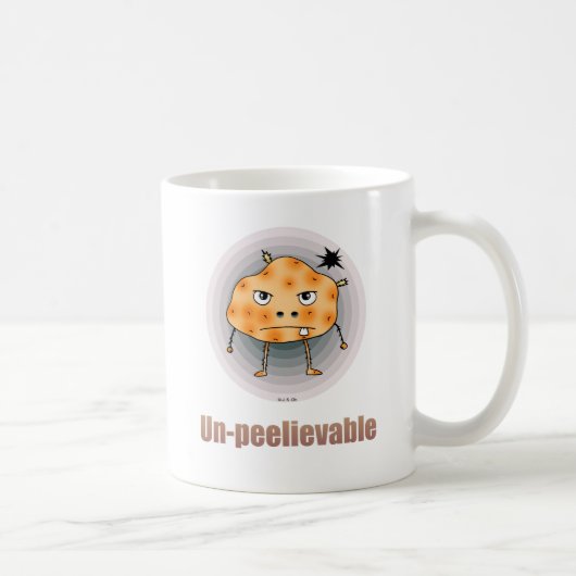 Funny Angry Potato – Un-peelievable Art Kaffeetasse (Rechts)