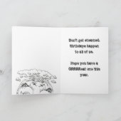 Funny ANGRY PUMPKIN Geburtstagkarte Karte (Innenseite)