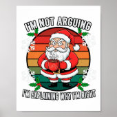 Funny Angry Weihnachten Weihnachtsfeiertag Wall Ar Poster (Vorne)