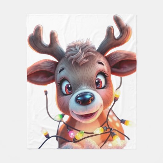 Funny animal art – perfect gift for animal lovers fleecedecke (Vorderseite)