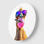 Funny animal art – perfect gift for animal lovers  große wanduhr (Winkel)