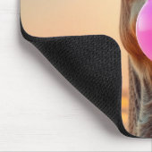 Funny animal art – perfect gift for animal lovers mousepad (Ecke)