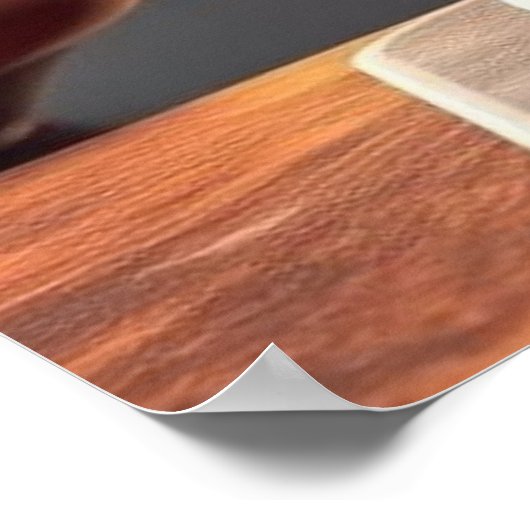 Funny animal art – perfect gift for animal lovers poster (Ecke)