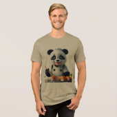Funny animal art – perfect gift for animal lovers Tri-Blend shirt (Vorderseite voll)