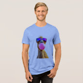 Funny animal art – perfect gift for animal lovers Tri-Blend shirt (Vorderseite voll)