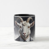 Funny animal boss surreal suited goat character tasse (Zentrum)