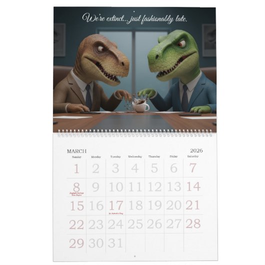 Funny Animal Calendar – Quirky & Edgy Humor Kalender (Mär 2026)