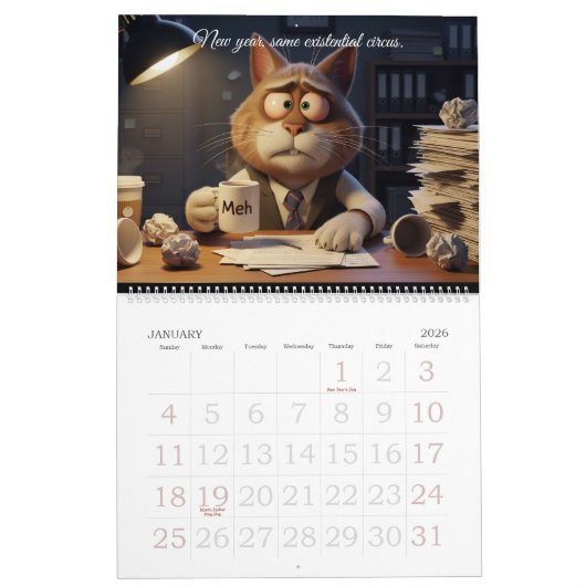 Funny Animal Calendar – Quirky & Edgy Humor Kalender (Jan 2026)