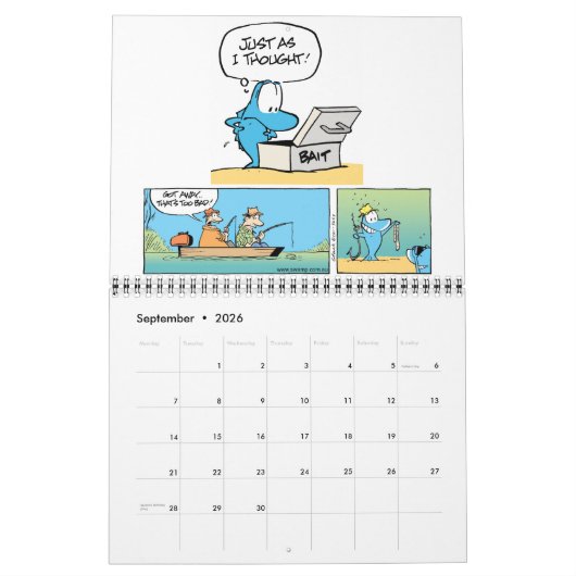 Funny Animal Cartoon Calendar Kalender (Sep 2026)
