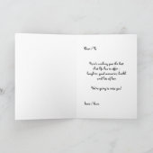 Funny animal Cartoon Ruhestand Karte (Innenseite)