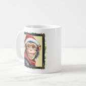Funny Animal Christmas Favorites - Affe 2 Kaffeetasse (Vorderseite Links)