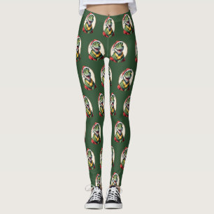 Funny Animal Christmas Favorites - Dino 2 Leggings