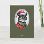 Funny Animal Christmas Favorites - Dragon 1 Karte (Rückseite)