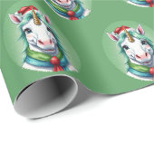 Funny Animal Christmas Favorites - Einhorn 1 Geschenkpapier (Rolleneckpunkt)