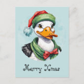 Funny Animal Christmas Favorites - Ente 2 Postkarte (Vorderseite)