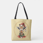 Funny Animal Christmas Favorites - Giraffe 1 Tasche (Rückseite)