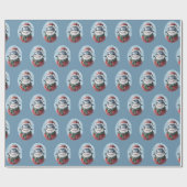 Funny Animal Christmas Favorites - Hai 1 Geschenkpapier (Flach)