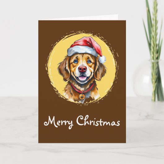 Funny Animal Christmas Favorites - Hund 1 Karte (Vorderseite)