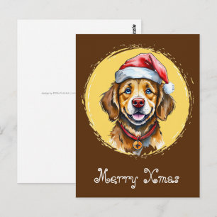 Funny Animal Christmas Favorites - Hund 1 Postkarte