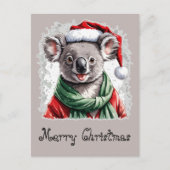 Funny Animal Christmas Favorites - Koala 1 Postkarte (Vorderseite)