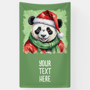 Funny Animal Christmas Favorites - Panda 1 Banner