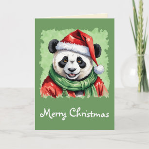 Funny Animal Christmas Favorites - Panda 1 Karte