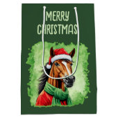 Funny Animal Christmas Favorites - Pferd 6 Mittlere Geschenktüte (Rückseite)