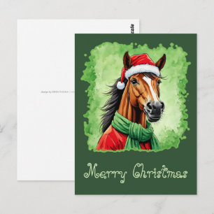 Funny Animal Christmas Favorites - Pferd 6 Postkarte