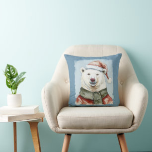 Funny Animal Christmas Favorites - Polar Bear 1 Kissen