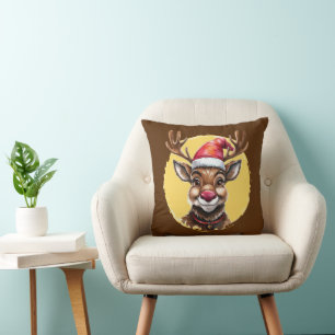Funny Animal Christmas Favorites - Rentier 1 Kissen