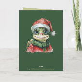 Funny Animal Christmas Favorites - Schildkröte 2 Karte (Rückseite)