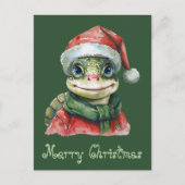 Funny Animal Christmas Favorites - Schildkröte 2 Postkarte (Vorderseite)
