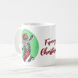 Funny Animal Christmas Favorites - Zebra 1 Kaffeetasse