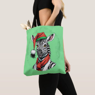 Funny Animal Christmas Favorites - Zebra 1 Tasche