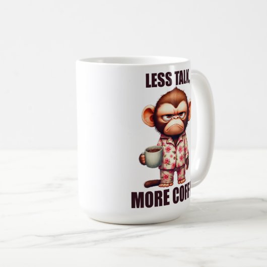 Funny Animal/Coffee/Monkey Kaffeetasse (VorderseiteRechts)