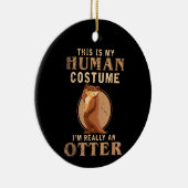Funny Animal Costume Zoo Keeper Keramik Ornament (Rechts)