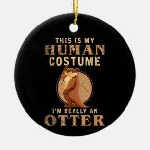 Funny Animal Costume Zoo Keeper Keramik Ornament