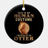 Funny Animal Costume Zoo Keeper Keramik Ornament (Hinten)